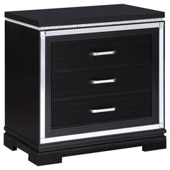 Cappola Black Queen Bed 5 Pc Set - furniture place usa