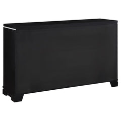 Cappola Black Queen Bed 5 Pc Set - furniture place usa