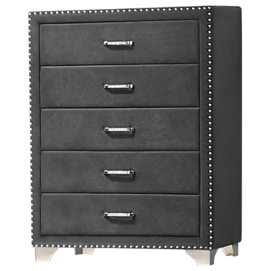 Melody Grey Chest - furniture place usa