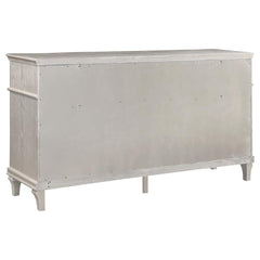 Evangeline Silver Queen Bed 4 Pc Set - furniture place usa