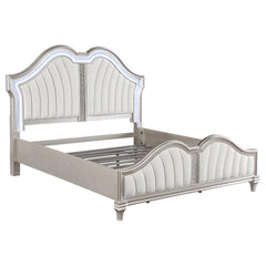 Evangeline Silver Queen Bed - furniture place usa