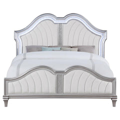 Evangeline Silver Queen Bed - furniture place usa