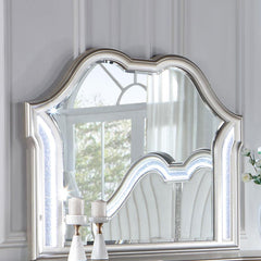 Evangeline Silver Dresser Mirror - furniture place usa