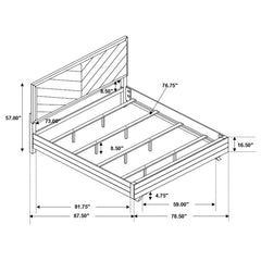 Taylor Brown Eastern King Bed 4 Pc Set - furniture place usa