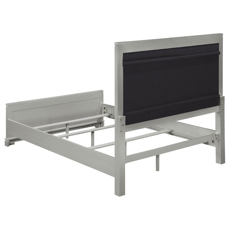 Eleanor Silver Eastern King Bed 4 Pc Set - furniture place usa