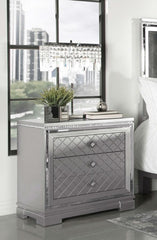 Eleanor Silver Nightstand - furniture place usa