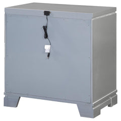 Eleanor Silver Nightstand - furniture place usa