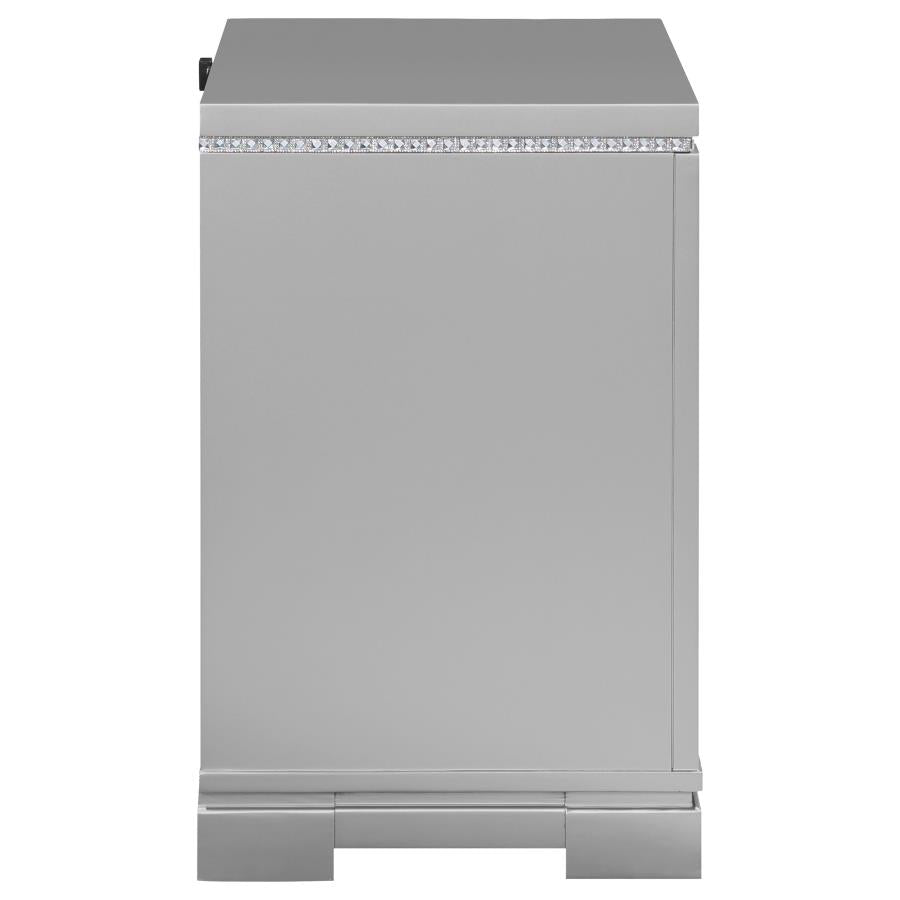Eleanor Silver Nightstand - furniture place usa