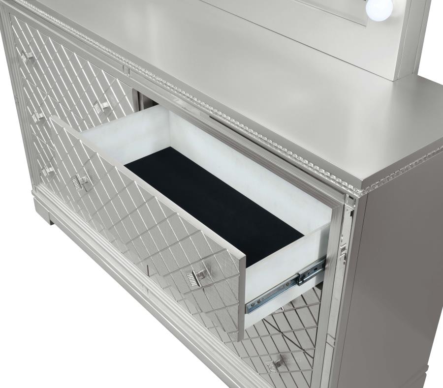 Eleanor Silver Dresser - furniture place usa