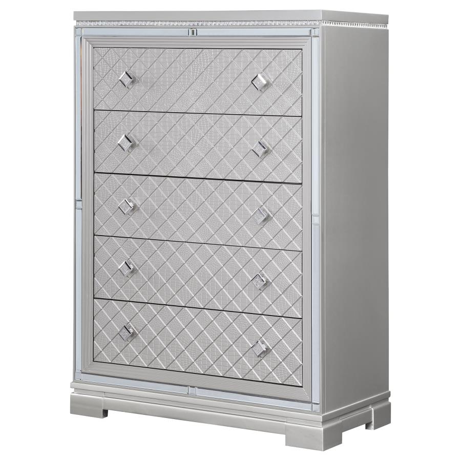 Eleanor Silver Chest - furniture place usa