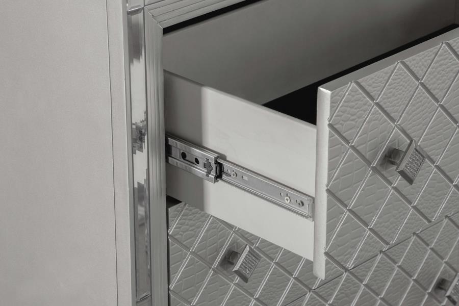 Eleanor Silver Chest - furniture place usa