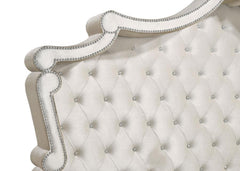 Antonella Beige California King Bed 4 Pc Set - furniture place usa
