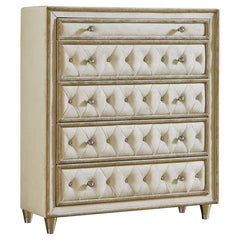 Antonella Beige Chest - furniture place usa