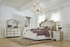 Antonella Beige Chest - furniture place usa