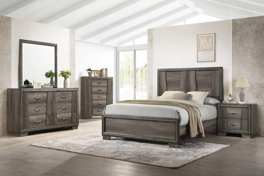 Janine Grey Chest - furniture place usa
