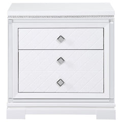 Eleanor White Queen Bed 4 Pc Set - furniture place usa