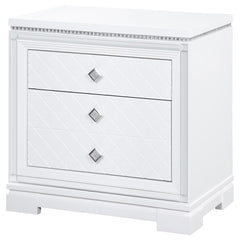 Eleanor White Nightstand - furniture place usa