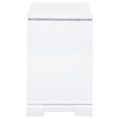 Eleanor White Nightstand - furniture place usa
