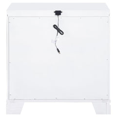 Eleanor White Nightstand - furniture place usa