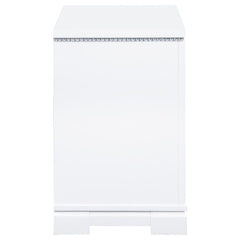 Eleanor White Nightstand - furniture place usa