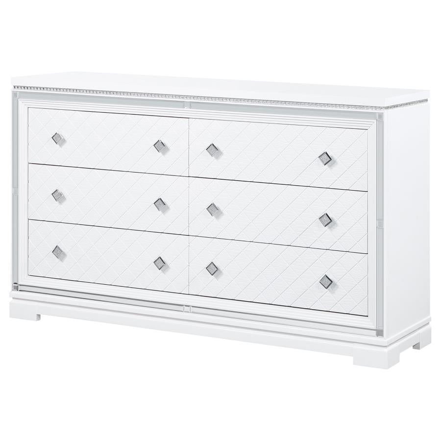 Eleanor White Dresser - furniture place usa
