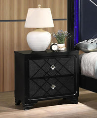 Penelope Black Nightstand - furniture place usa