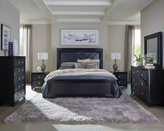 Penelope Black Nightstand - furniture place usa