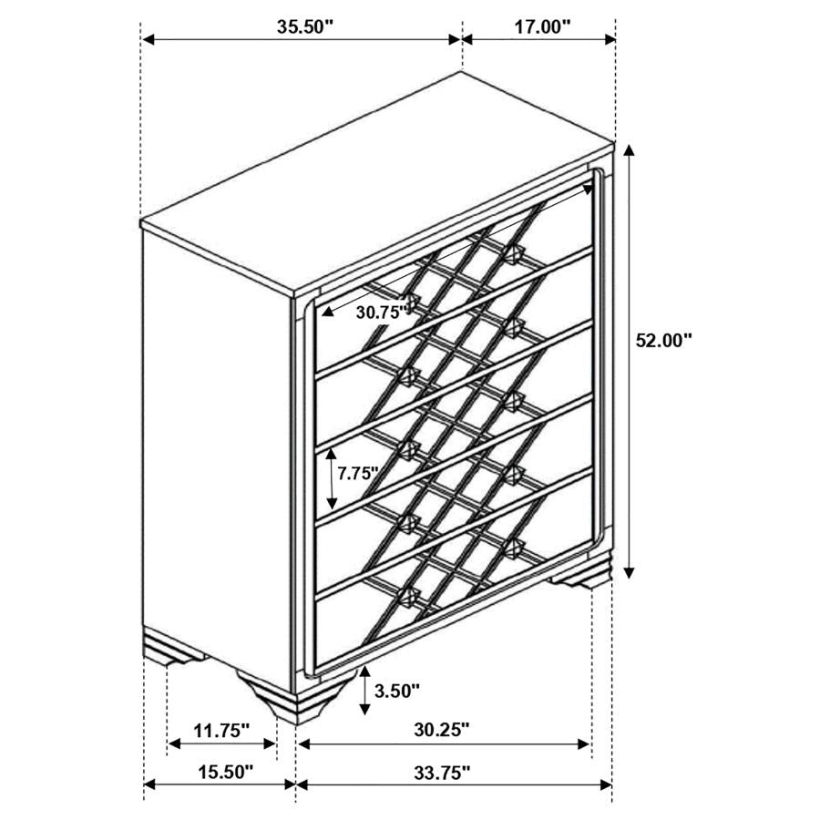 Penelope Black Chest - furniture place usa