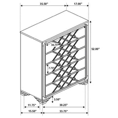 Penelope Black Chest - furniture place usa