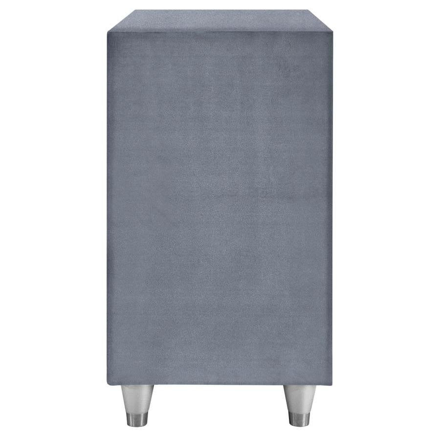 Antonella Grey Nightstand - furniture place usa
