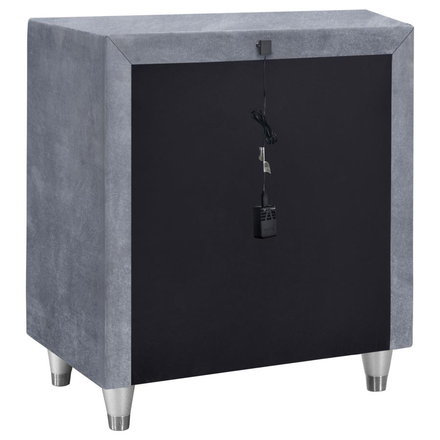 Antonella Grey Nightstand - furniture place usa