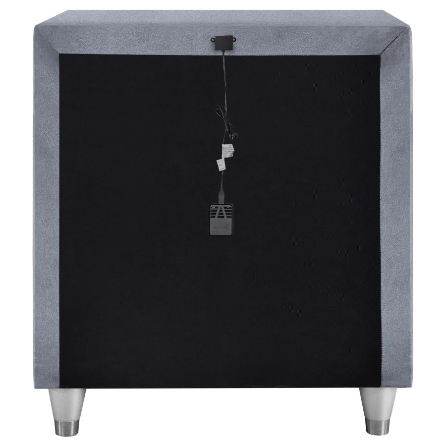Antonella Grey Nightstand - furniture place usa