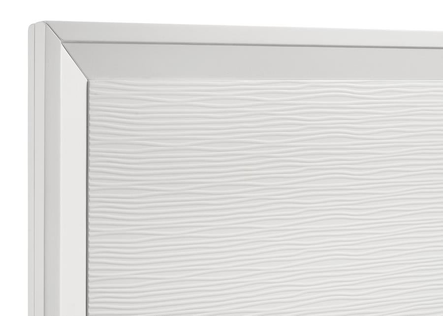 Janelle White Eastern King Bed - furniture place usa