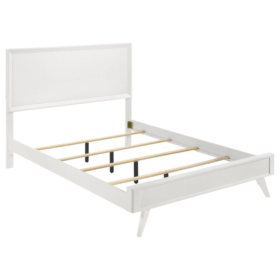 Janelle White California King Bed - furniture place usa