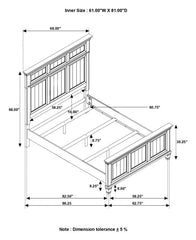 Avenue Grey Queen Bed - furniture place usa