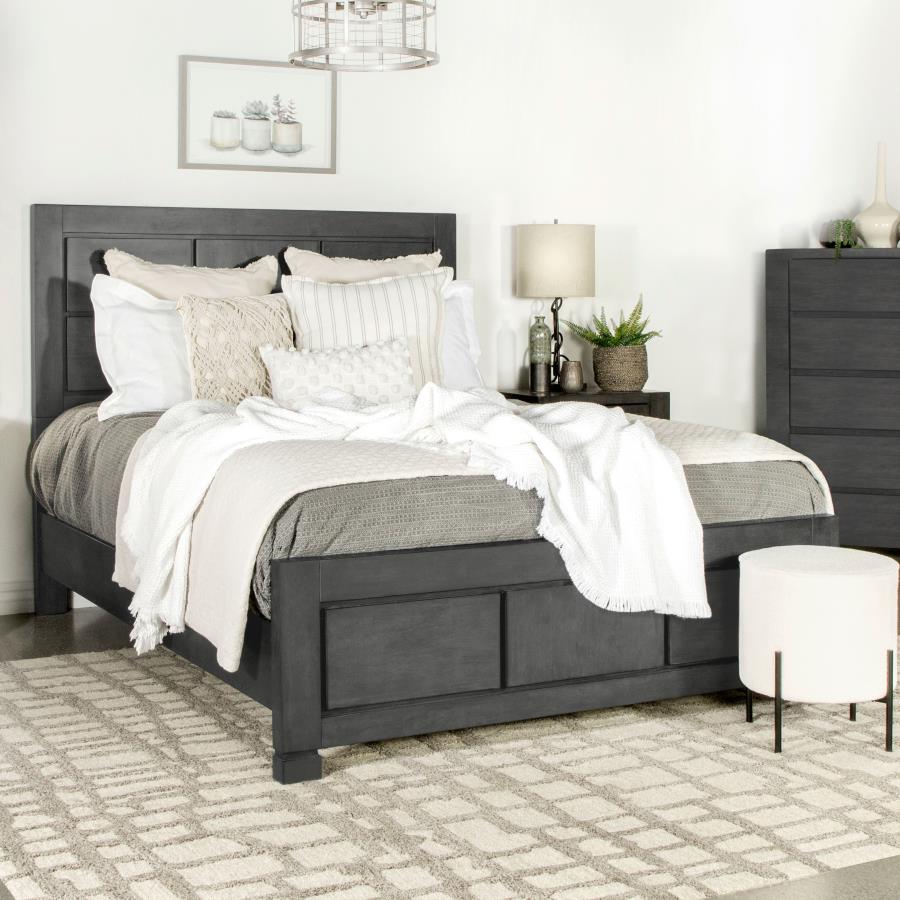 Lorenzo Grey California King Bed - furniture place usa