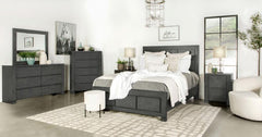 Lorenzo Grey California King Bed - furniture place usa