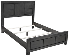 Lorenzo Grey Queen Bed 5 Pc Set - furniture place usa