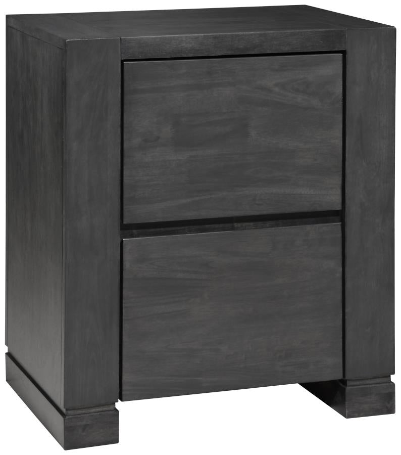Lorenzo Grey Queen Bed 5 Pc Set - furniture place usa