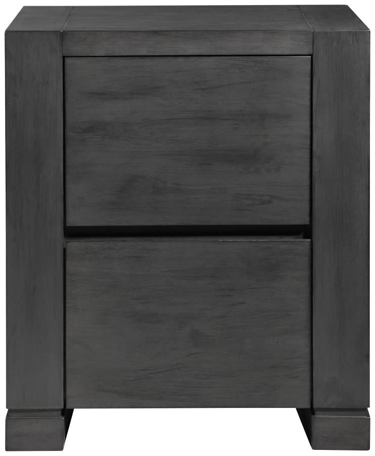 Lorenzo Grey Queen Bed 5 Pc Set - furniture place usa