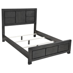 Lorenzo Grey Queen Bed - furniture place usa