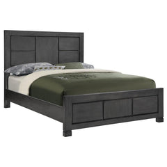 Lorenzo Grey Queen Bed - furniture place usa
