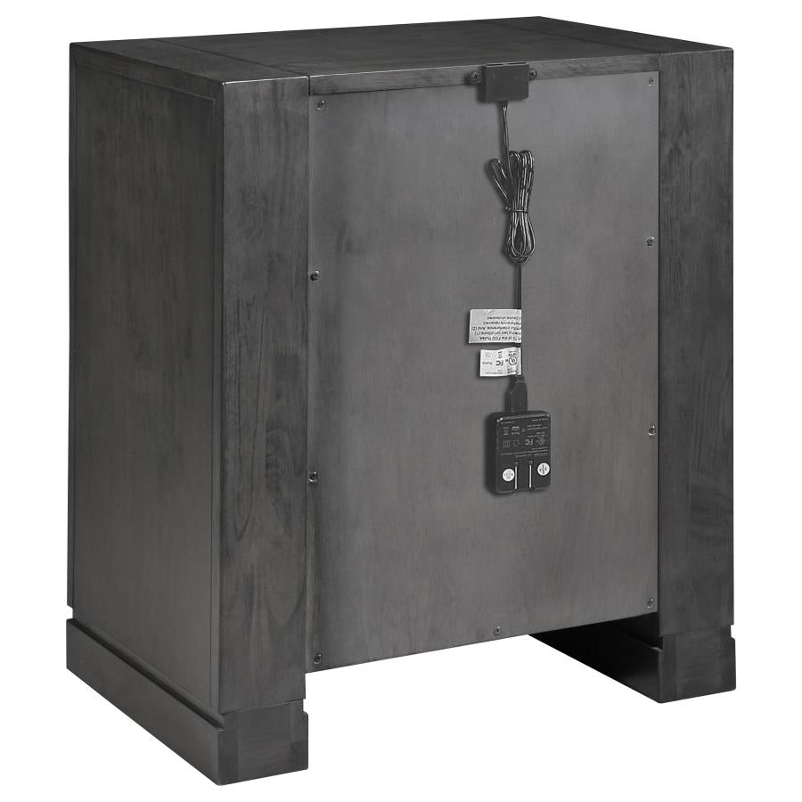 Lorenzo Grey Nightstand - furniture place usa