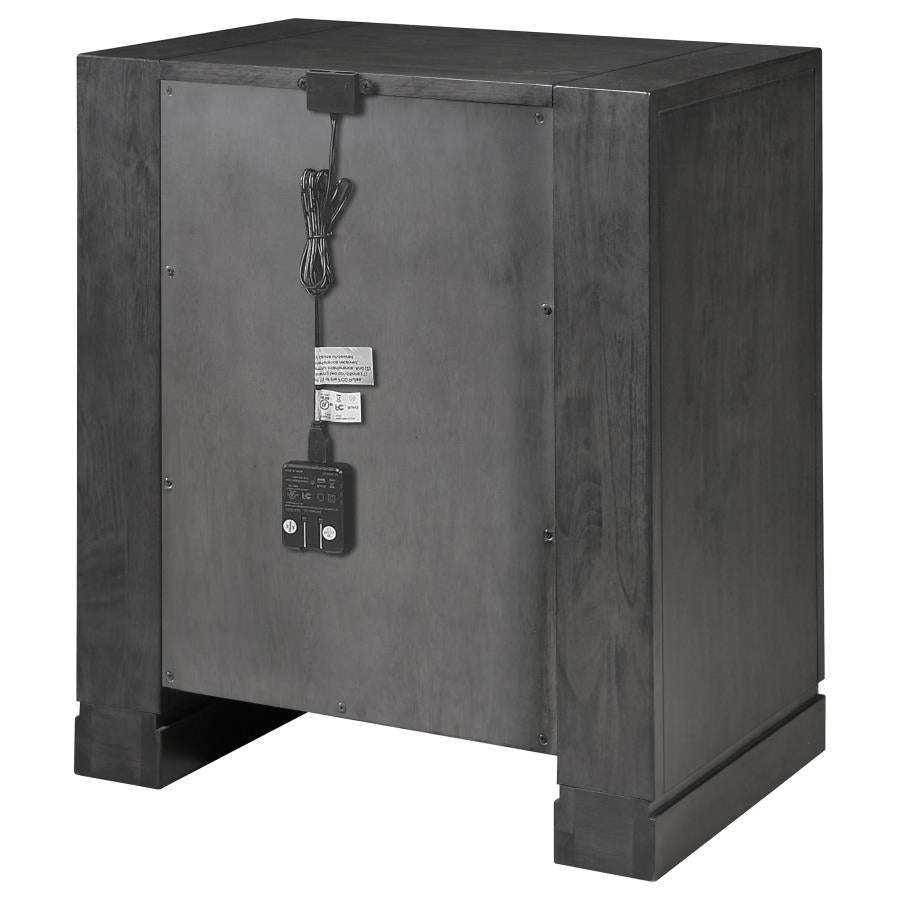 Lorenzo Grey Nightstand - furniture place usa