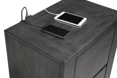 Lorenzo Grey Nightstand - furniture place usa