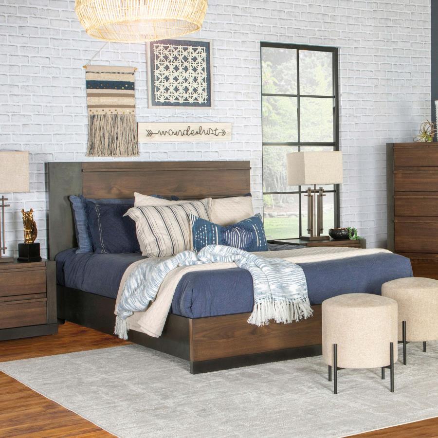 Azalia Brown Queen Bed - furniture place usa