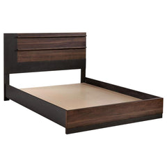 Azalia Brown Queen Bed - furniture place usa