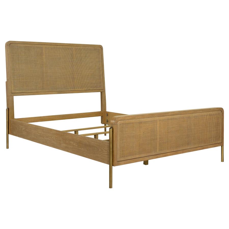 Arini Brown Eastern King Bed 4 Pc Set - furniture place usa