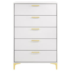 Kendall White Chest - furniture place usa
