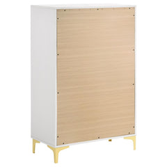 Kendall White Chest - furniture place usa
